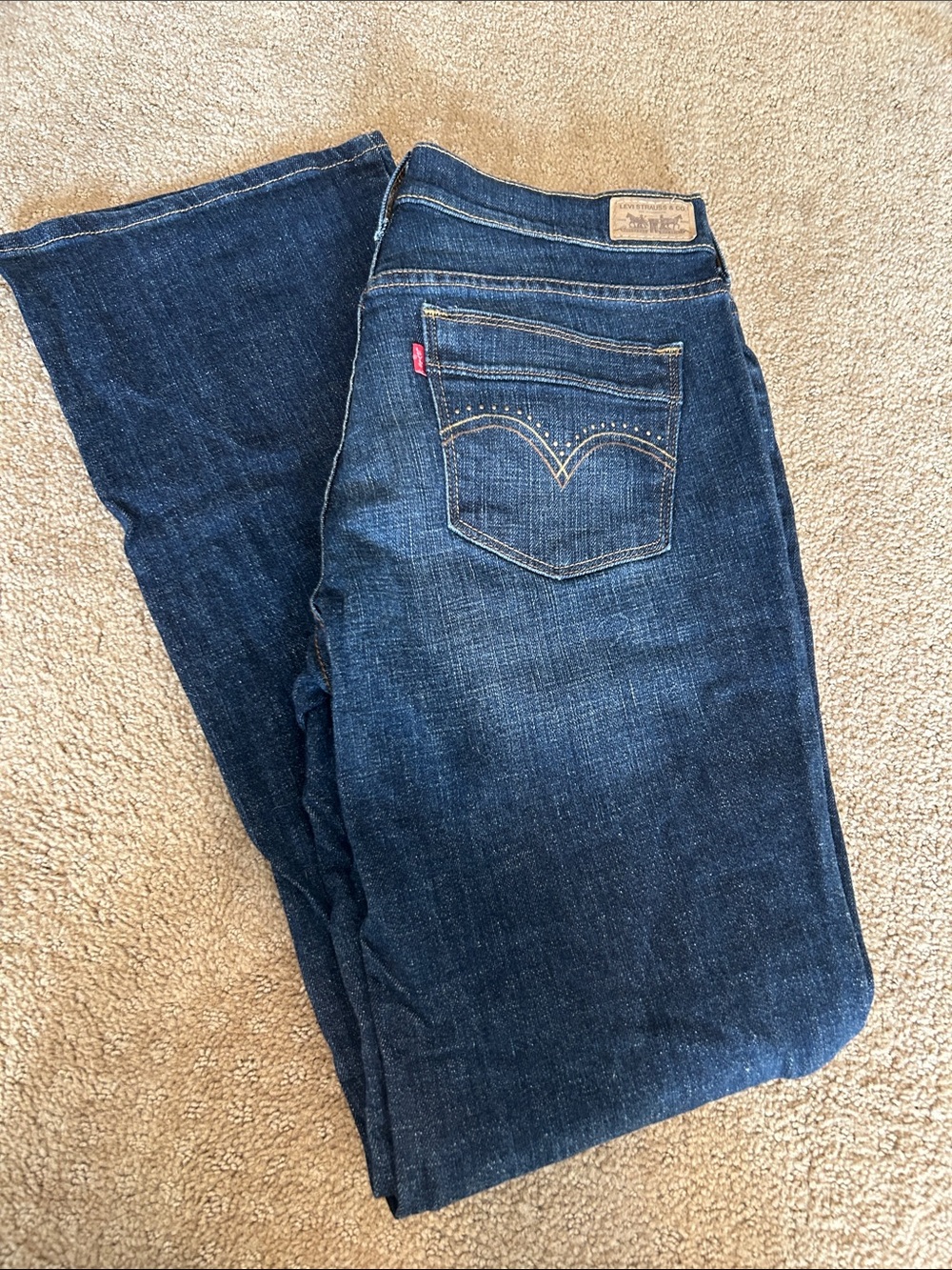 Levi's 515 Women's Dark Indigo Bootcut Jeans size 10M